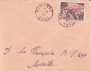 DAPANGO TOGO AFRIQUE COLONIE FRANCAISE LETTRE PAR AVION POUR LA FRANCE MARCOPHILIE - Brieven En Documenten