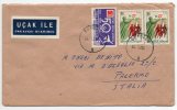 TURCHIA  /  ITALIA  - Cover_ Lettera    40 + 60 X 2   -  AIR MAIL 1961 - Cartas & Documentos