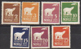 Norvegia - 1925 - Serie Completa 7 Val. - Nuova * - Unused Stamps