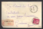 FRANCE 1937 N° 289 Obl. S/lettre Entiére Recommandée - 1932-39 Paz