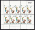 New Zealand Scott #B90a MNH Miniature Sheet Of 10 Health Stamps - Girl With Dogs And Cat - Nuevos