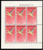 New Zealand Scott #B57a MH Miniature Sheet Of 6 Health Stamps - Tete (Gray Teal) - Albatros & Stormvogels