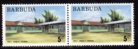 Barbuda MNH 1974, 5c Pair, Holy Trinity School, - Barbuda (...-1981)