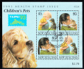 New Zealand Scott #B144b Used Souvenir Sheet Of 4 Health Stamps - Boy And Puppy, Girl With Kitten TAIPEI '93 - Gebruikt