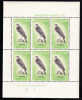 New Zealand Scott #B62a MNH Miniature Sheet Of 6 Health Stamps - Karearea (NZ Falcon) - Unused Stamps