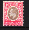 Somaliland Protectorate 1904 King Edward VII 1a Mint - Somaliland (Herrschaft ...-1959)