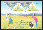 New Zealand Scott #B150b MNH Souvenir Sheet Of 4 Health Stamps - Boy Skateboarding, Girl Cycling STAMPEX '95 - Skateboard