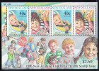 New Zealand Scott #B152a MNH Souvenir Sheet Of 4 Health Stamps - Child Safety - Unused Stamps
