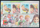 New Zealand Scott #B152b MNH Souvenir Sheet Of 4 Health Stamps - Child Safety CAPEX '96 - Unused Stamps