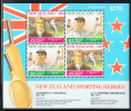 New Zealand Scott #B142a MNH Souvenir Sheet Of 4 Health Stamps - Anthony Wilding (tennis), C S Dempster (cricket) - Unused Stamps