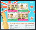 New Zealand Scott #B142a MNH Souvenir Sheet Of 4 Health Stamps - Anthony Wilding (tennis), C S Dempster (cricket) - Cricket