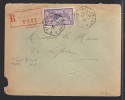 FRANCE 1922 N° 144 Obl. S/Lettre Entiére Recommandée - 1900-27 Merson