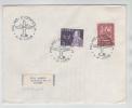 Sweden Flight Cover Sent To Denmark Malmö - Stockholm 1-4-1968 Air Mail Night Flight For 10 Years - Lettres & Documents
