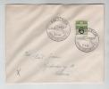 Denmark Cover Fredericia 5-4-1942 Air Mail Exhibition DALUFO Overprinted Stamp - Covers & Documents