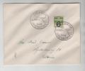 Denmark Cover Fredericia 5-4-1942 Air Mail Exhibition DALUFO Overprinted Stamp - Covers & Documents