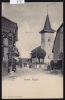 Gimel - Rue Du Tram Et L´église Vers 1904 (7725) - Gimel