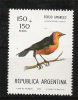 Q862.-.ARGENTINA .-. 1978 .-. MI #: 1349 .-. MNH -  BIRDS / AVES .-. XANTHOPSAR FLAVUS - Unused Stamps