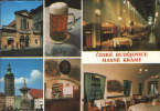 Czech Republic-Postcard 1984-Ceske Budejovice-  Masne Kramy Restaurant. - Ristoranti