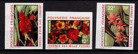 POLYNESIE 1971 - Mille Fleurs (Hibiscus, Rose) - Serie Non Dentelee Neuve Sans Charniere (Yvert 83/86) - Neufs