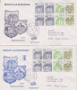 Allemagne - Berlin - République Fédérale - Timbres De Carnet - 2 Lettres De 1982 - Ch^teaux - Se-Tenant