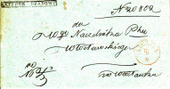 Poland Prephilatelic Cover/full Letter LECZYCA In Red To WLOCLAWEK 1856 With Boxed IR - ...-1860 Prefilatelia