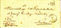 Poland Prephilatelic Cover/full Letter LOWICZ In Black To KALISZ 1856 - ...-1860 Préphilatélie