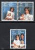 New Zealand 1985 CHealth - Diana & Charles Set Of 3 MNH - Ongebruikt