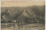 Tahiti Pecheurs Au Filet Dans La Baie De Papara Cliché Bopp Edit March Colonial - Polynésie Française