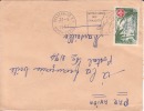 BRAZZAVILLE R.P. - MOYEN CONGO - 1957 - Afrique,colonies Francaises,avion,lettre,f Lamme,marcophilie - Cartas & Documentos