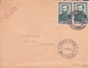 POINTE NOIRE A BRAZZAVILLE - CONGO - 1957 - Afrique,colonies Francaises,avion,lettre,a Mbulant,marcophilie - Brieven En Documenten