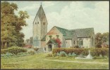 "Sompting Church, Nr Worthing",   A C1950  Salmon Postcard (no 1894), Based On A Painting By  'A R Quinton'. - Worthing