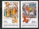 HUNGARY-1996. 69th Stampday (History,Horse)MNH!! Mi:4406-4407 - Unused Stamps