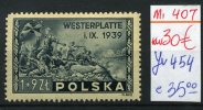 Westerplatte 1939    Mi.407  Yv 454   Cote 35-E - Unused Stamps