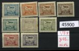 POLSKA   Avions     Yv  1/9*  Cote 43-E   Le N°6 Avec Rouille - Unused Stamps