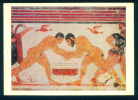 53003 / SPORT Wrestling , Lutte , Ringen - Fresco From Tomb In Tarquinia AUGUR Postcard - Wrestling