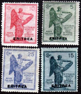 ERITREA..1922..Michel # 53-56...MLH. - Eritrée