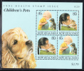 New Zealand Scott #B144a MNH Miniature Sheet Of 4 Health Stamps - Boy And Puppy, Girl And Kitten - Nuovi