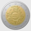 SPAGNA ESPANA 2 EURO COMMEMORATIVI 2012 10º ANNIVERSARIO INTRODUZIONE IN CIRCOLAZIONE MONETE EURO  FDC Da  ROTOLINO - Slowenien