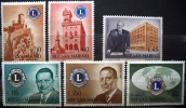 SAN MARINO 1960 LIONS ** MNH 6 Valori - Unused Stamps
