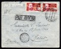 AEF - Lettre De 1945 Pour Le Maroc Avec Cachet De Censure - Affranc. Composé Des N°82 + N°86 + N°151 (YT81+86+141) - Covers & Documents