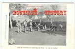 JEU De BOULES - JEUX - Carte Croix Rouge - Villa De Convalescence Militaire - Dos Scané - Autres & Non Classés