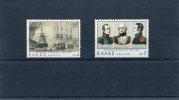 1977-Greece- "Navarino Naval Battle"- Complete Set MNH - Unused Stamps