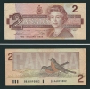 Banconota Da  2  DOLLARI  Del  C A N A D A - Anno  Ottawa 1986. - Canada