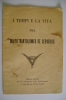 PEM/6 TEMPI E VITA DEL BEATO BARTOLOMEO DE CERVERIIS Memorie Storiche/CERVERE/FOSSANO - Religión