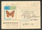 USSR RUSSIA ESTONIA 1986 TALLINN ESTKOLHOZPROJEKT MACHINE STAMPED COVER, BUTTERFLY - Máquinas Franqueo (EMA)