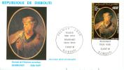 DJIBOUTI ENV FDC 1° JOUR REMBRANDT L´HOMME AU TURBAN 1981 - Impressionisme