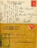 Dos Carterías Catalanas Sobre Tarjeta Postal Circuladas 1905-08 - Lettres & Documents