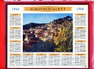 CALENDRIER 1966 BORMES LES MIMOSAS VAR  IMPRIMEUR OBERTHUR - Grand Format : 1961-70