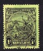 BARBADOS 1925  Seal Of The Colony  1/- Brownish-black On Yellowish Grees SG 237 Used - Barbados (...-1966)