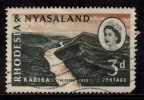 Rhodesia & Nysaland Used 19560, 3d Kariba George, Nature, River - Rhodésie & Nyasaland (1954-1963)